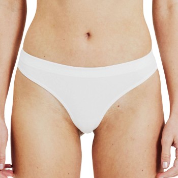 Bread & Boxers Bread and Boxers Cotton Thong Trusser 2P Hvid økologisk bomuld X-Large Dame