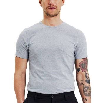 Bread & Boxers Bread and Boxers Crew Neck Grå økologisk bomuld X-Small Herre