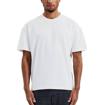Bread & Boxers Bread and Boxers Heavy Tee T-Shirt Hvid økologisk bomuld Medium Herre
