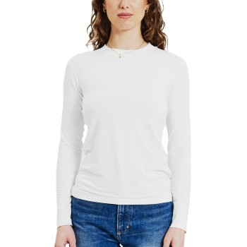 Bread & Boxers Bread and Boxers Long Sleeve Soft Fiber T-Shirt Benhvid viskose X-Small Dame