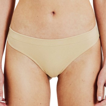 Bread & Boxers Bread and Boxers Modal Thong Trusser 2P Beige modal Large Dame