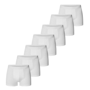 Bread & Boxers Bread and Boxers Organic Cotton Strecth Boxer 7P Hvid økologisk bomuld X-Small Herre