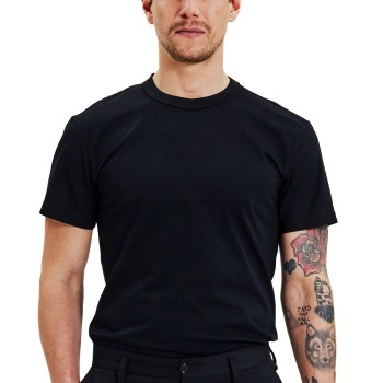 Bread & Boxers Bread and Boxers Pima Cotton Crew Neck Sort økologisk bomuld X-Small Herre