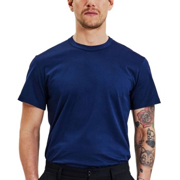 Bread & Boxers Bread and Boxers Pima Cotton Crew Neck Marineblå økologisk bomuld XX-Large Herre
