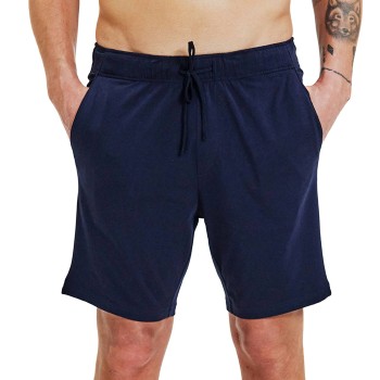 Bread & Boxers Bread and Boxers Pyjama Short Marineblå økologisk bomuld X-Small Herre