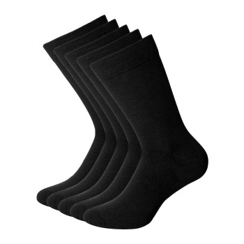 Bread & Boxers Bread and Boxers Sock Strømper 5P Sort Str 40/46 Herre
