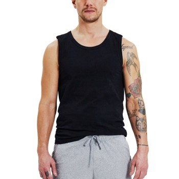 Bread & Boxers Bread and Boxers Tank Relaxed Sort økologisk bomuld Large Herre