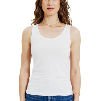 Bread & Boxers Bread and Boxers Tank Woman Hvid økologisk bomuld Medium Dame