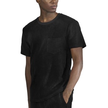 Bread & Boxers Bread and Boxers Terry T-Shirt Sort økologisk bomuld Medium Herre