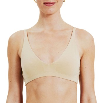 Bread & Boxers Bread and Boxers Triangle Bra BH Beige økologisk bomuld Medium Dame