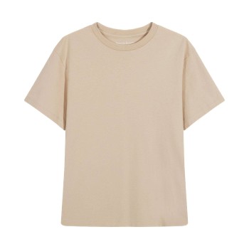 Bread & Boxers Bread and Boxers T-Shirt Classic Beige økologisk bomuld X-Small Dame