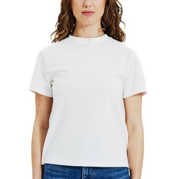 Bread & Boxers Bread and Boxers T-Shirt Classic Hvid økologisk bomuld Large Dame