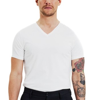 Bread & Boxers Bread and Boxers V-Neck Hvid økologisk bomuld Small Herre