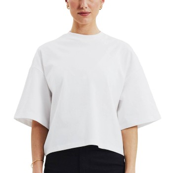 Bread & Boxers Bread and Boxers Womens Heavy Tee Hvid økologisk bomuld X-Large Dame