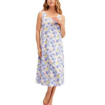 Calida Coastal Dreams Nightdress Hvid/Blå bomuld X-Small Dame