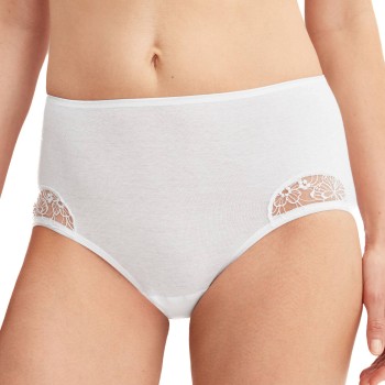 Calida Trusser Desire Midi Brief Hvid bomuld Small Dame