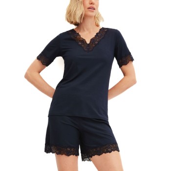 Calida Elegant Dreams Short Pyjama Mørkblå modal Medium Dame