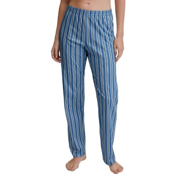Calida Favourites Sleep Long Pants Blåstribet bomuld Small Dame