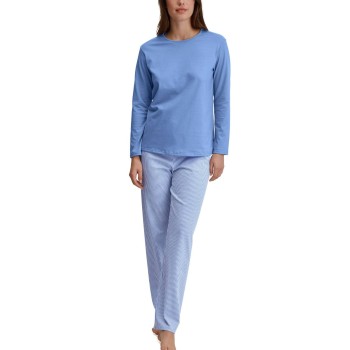 Calida Lovely Nights Pyjamas Lyseblå bomuld Large Dame