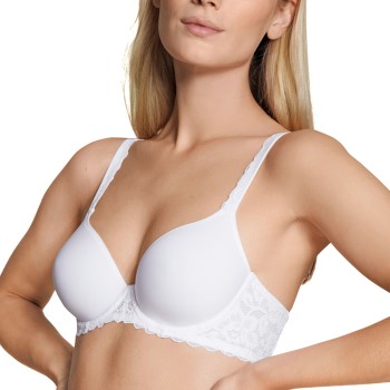 Calida BH Natural Comfort Lace Bra Hvid polyamid D 85 Dame