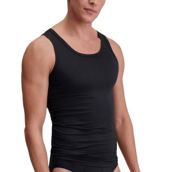 Calida Natural Cooling Tank Top Sort tencel Large Herre