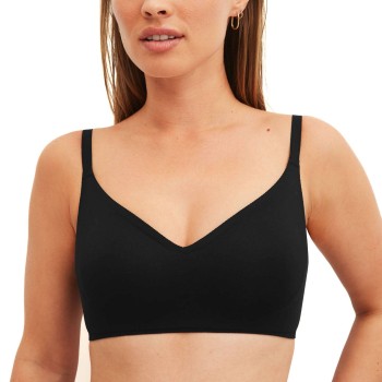 Calida BH Natural Skin Seamless Soft Bra Sort Large Dame