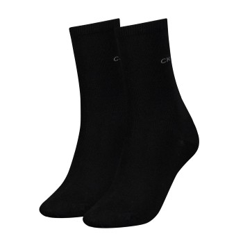 Calvin Klein Strømper 2P Annika Flat Knit Sock Sort Strl 37/41 Dame