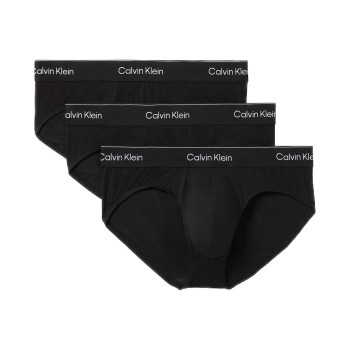 Calvin Klein 3P Icon Cotton Briefs Sort bomuld 2XL Herre