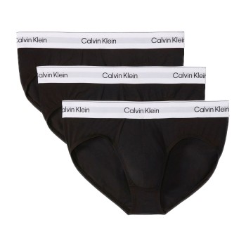 Calvin Klein 3P Icon Cotton Briefs Sort/Hvid bomuld Large Herre