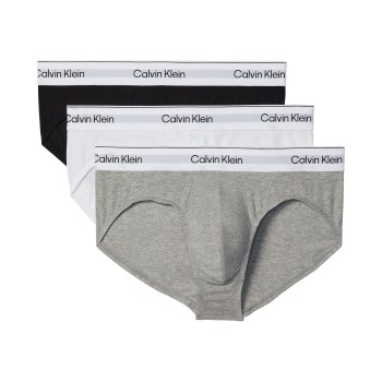 Calvin Klein 3P Icon Cotton Briefs Hvid/Grå bomuld X-Large Herre