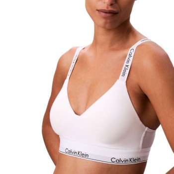 Calvin Klein BH Icon Cotton Modal Classic Bralette Hvid Large Dame