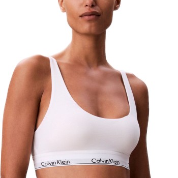 Calvin Klein BH Icon Cotton Modal Lined Bralette Hvid Large Dame
