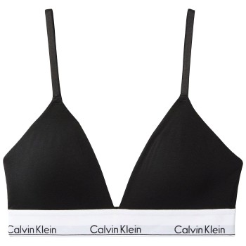 Calvin Klein BH Icon Cotton Modal Triangle Bralette Sort X-Small Dame