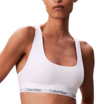 Calvin Klein BH Icon Cotton Modal Unlimited Bralette Hvid Small Dame
