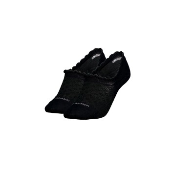 Calvin Klein Strømper 2P Libby Diamond No Show Sock Sort Strl 37/41 Dame