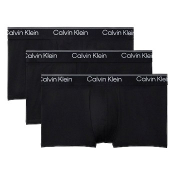 Calvin Klein 3P Microfibre Stretch Low Rise Trunks Sort polyester X-Large Herre