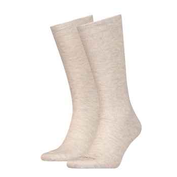 Calvin Klein Strømper 2P Mirrored Logo Socks Beige One Size Herre