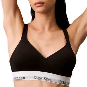Calvin Klein BH Modern Cotton Lift Bralette Hvid/Blå X-Large Dame