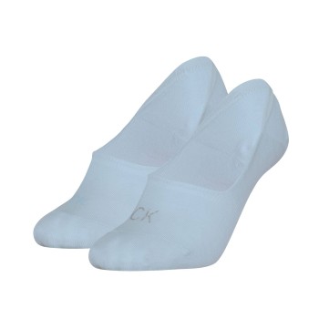 Calvin Klein Strømper 2P Shiny Logo Mid Cut Footie Socks Lyseblå Str 39/42 Dame