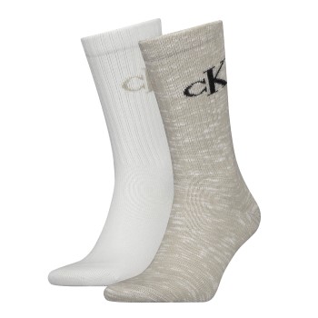 Calvin Klein Strømper 2P Slub Men Sock Flerfarvet One Size Herre