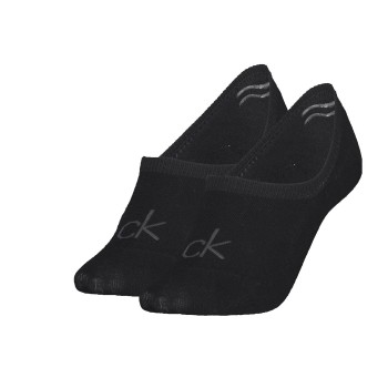 Calvin Klein Strømper 2P Women Invisible Footie Socks Sort Str 39/42 Dame