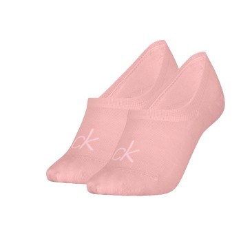 Calvin Klein Strømper 2P Women Invisible Footie Socks Rosa Str 39/42 Dame