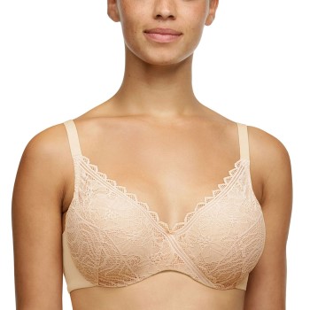 Chantelle BH EasyFeel Floral Covering Memory Foam Bra Beige nylon D 75 Dame