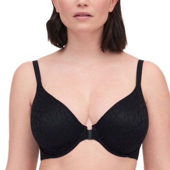 Chantelle BH EasyFeel Norah Front Closure Bra Sort nylon D 85 Dame