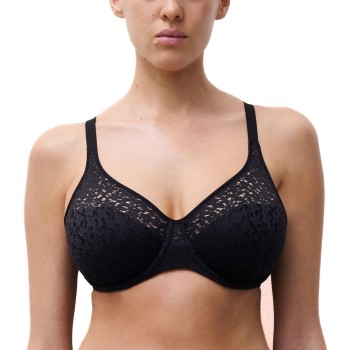 Chantelle BH EasyFeel Norah Underwired Bra Sort nylon D 75 Dame