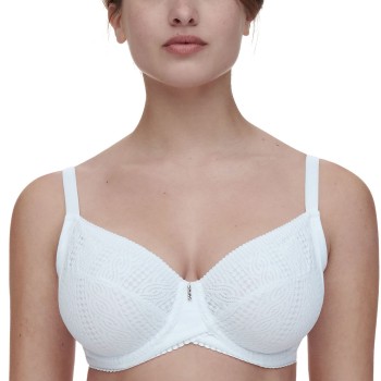 Chantelle BH EasyFeel Very Covering Underwired Bra Hvid nylon E 90 Dame