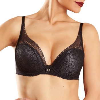 Chantelle BH Festivite Lace Plunge Bra Sort F 70 Dame