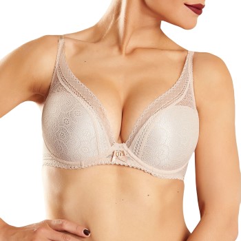 Chantelle BH Festivite Lace Plunge Bra Beige E 70 Dame