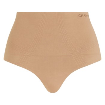 Chantelle Trusser Smooth Comfort High Waisted Thong Lysbrun  Small Dame
