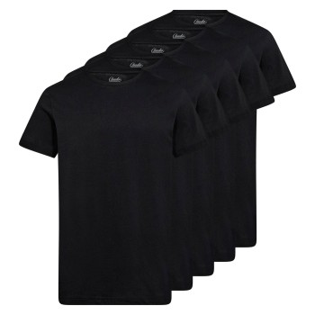 Claudio 5P Cotton T-Shirt Sort bomuld Small Herre